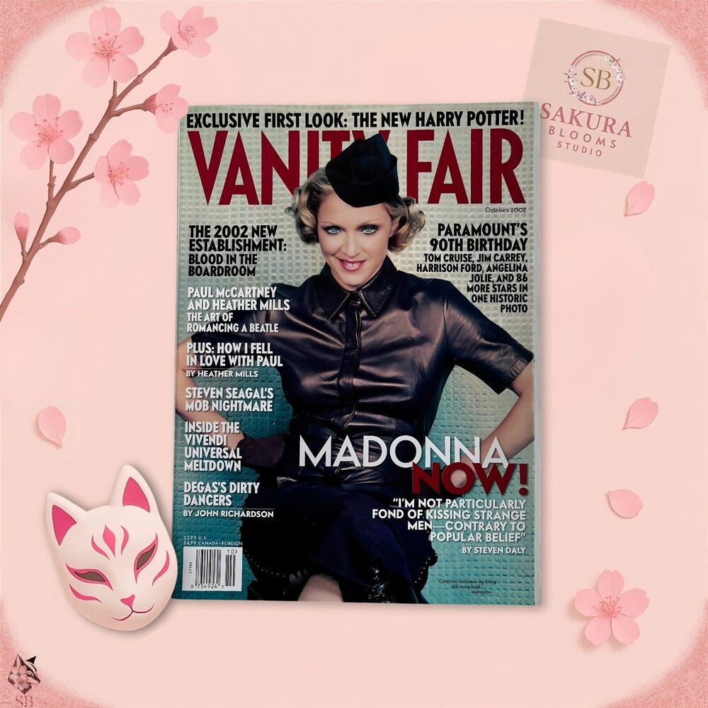 VANITY FAIR October 2002 - MADONNA Cover - Harry Potter - Paul McCartney vintage